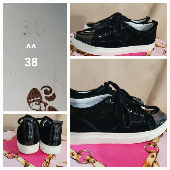 Lanvin Velvet Leather Sneakers / 7.5 - Picture 6 of 7
